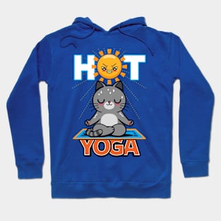 Hot Yoga Funny Summer Gift For Cat Lovers Hoodie